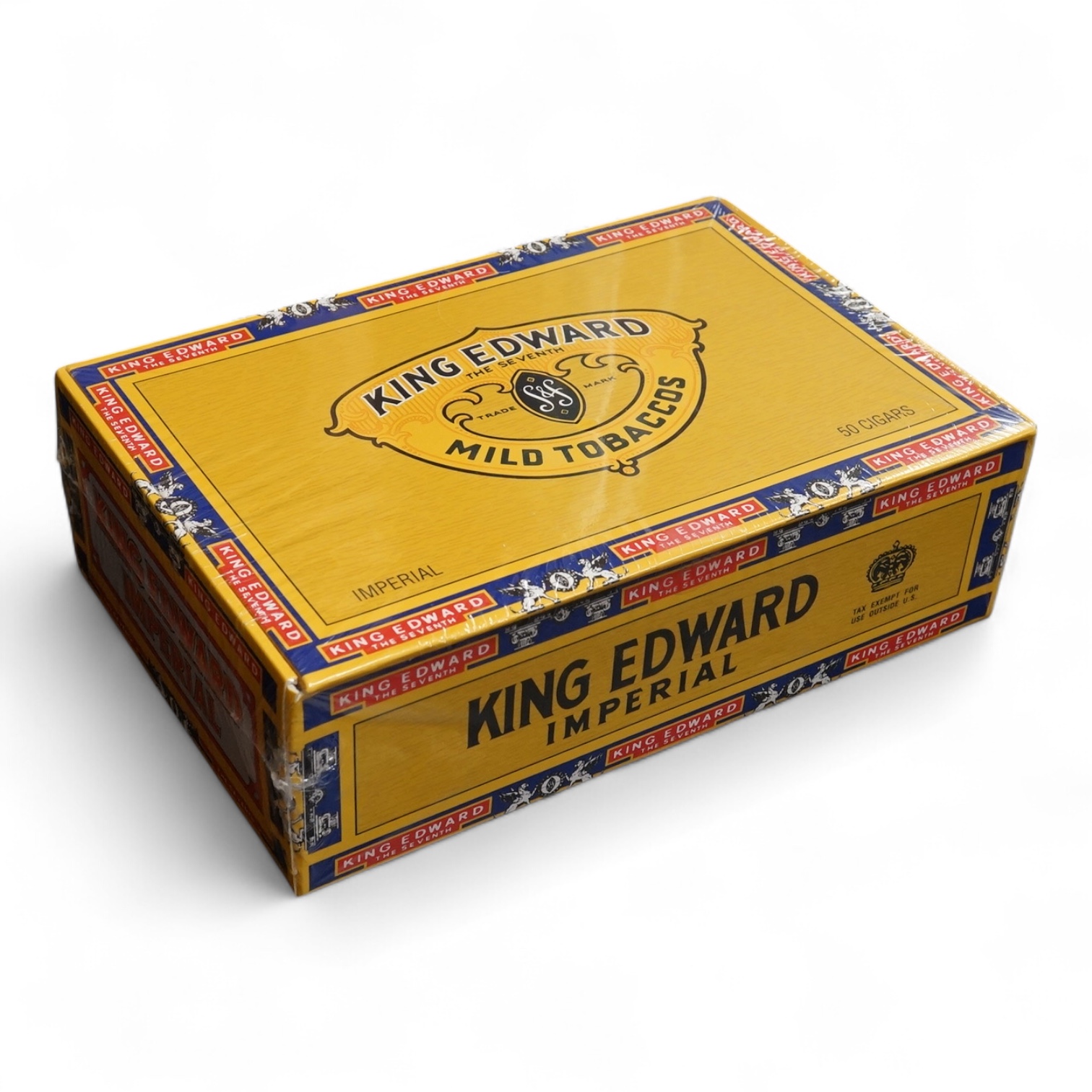 A sealed box of 50 King Edward cigars